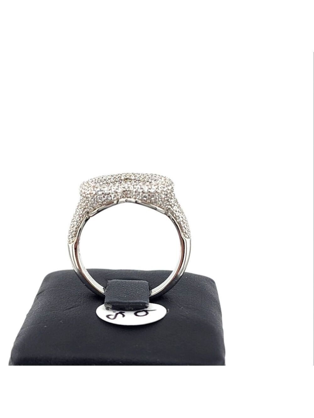 Elegant 925 Sterling Silver Heart Ring – Polished & Chic Design - Picture 7 of 11